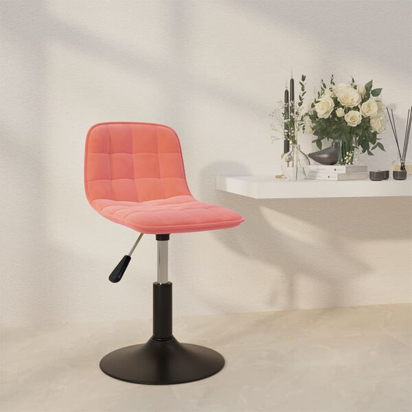 vidaXL drejelig spisebordsstol fl&oslash;jl lyser&oslash;d