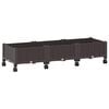 vidaXL Havekrukke med hjul Brun 120 x 40 x 33 cm PP
