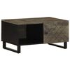 vidaXL sofabord 80x50x40 cm massivt mangotr&aelig; sort
