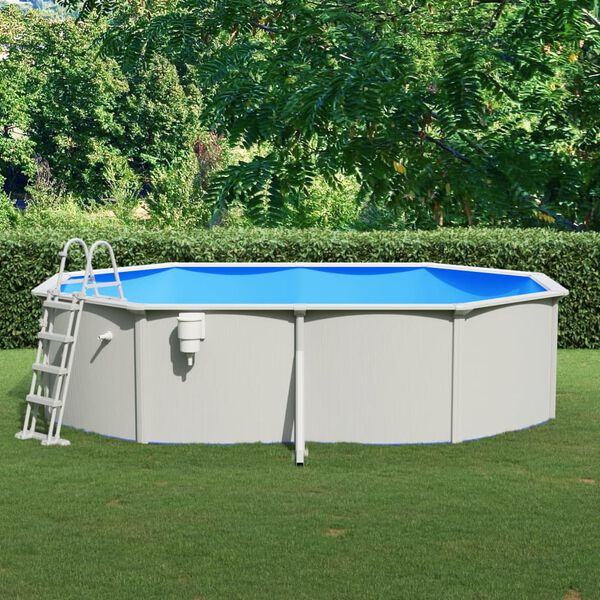 vidaXL swimmingpool med poolstige 490x360x120 cm