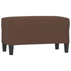 vidaXL b&aelig;nk 70x35x41 cm kunstl&aelig;der brun