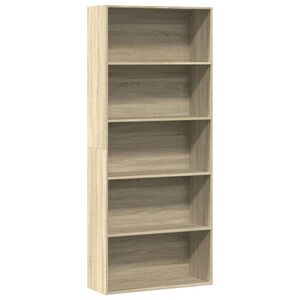 vidaXL bogreol 80x30x189 cm konstrueret tr&aelig; sonoma-eg