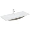 vidaXL indbygget h&aring;ndvask med hane 101x39x18 cm keramisk hvid