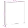 vidaXL magnetisk whiteboardtavle med ramme af massivt fyrretr&aelig; 40x40cm
