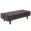 vidaXL sofabord krydsfiner vintagestil 120 x 55 x 35 cm