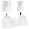 vidaXL Badev&aelig;relsesskabs&aelig;t 5 pcs Hvid 53 x 15,5 x 70 cm