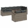 vidaXL Havesofa S&aelig;t 9 stk. Gr&aring; Poly Rattan