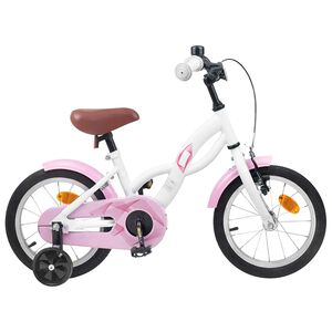 vidaXL B&oslash;rnecykel 12 tommer til 2-4 &aring;r gamle Hvid