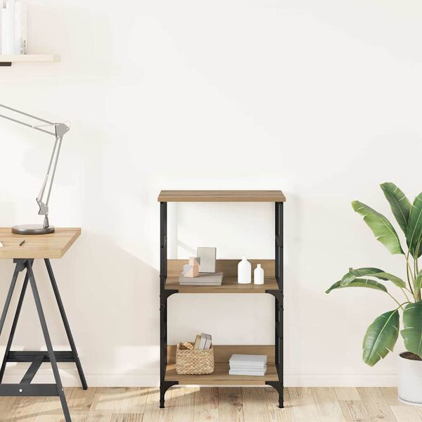 vidaXL bogskab 50x33x82 cm konstrueret tr&aelig; kunsteg