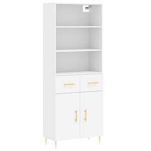 vidaXL h&oslash;jskab 69,5x34x180 cm konstrueret tr&aelig; hvid