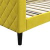 vidaXL daybed 100x200 cm velour gul