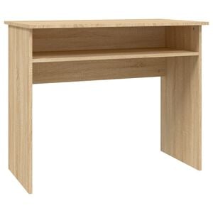 vidaXL skrivebord 90x50x74 cm konstrueret tr&aelig; sonoma-eg