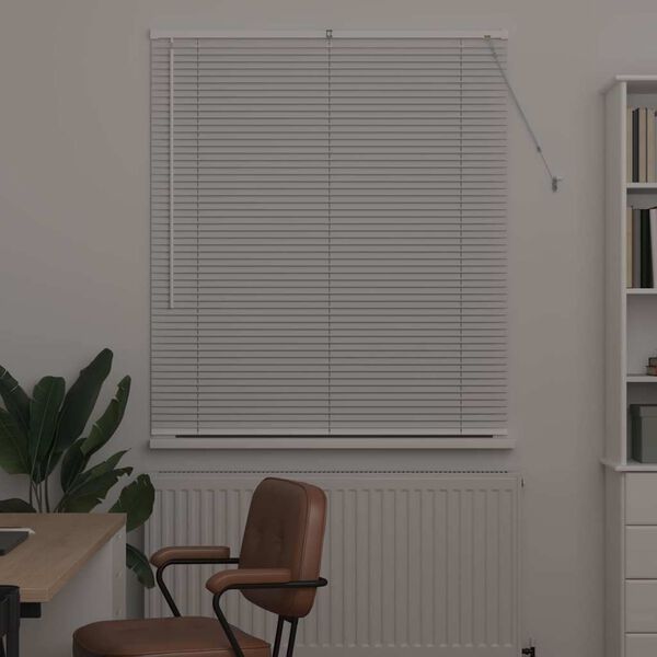 vidaXL Persienner Hvid 130 x 120 cm Aluminium