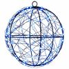 vidaXL Julefinial lys 200 LED'er Bl&aring; Diameter 20 x 22 cm
