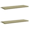 vidaXL B&aelig;nkepuder SOEST 2 stk. 100% polyester Lys gr&oslash;n 140 x 50 x 5 cm