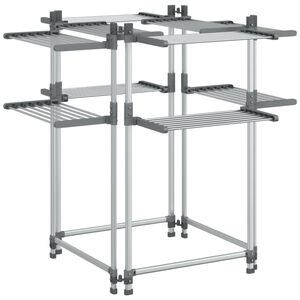 vidaXL t&oslash;rrestativ 107x107x120 cm aluminium