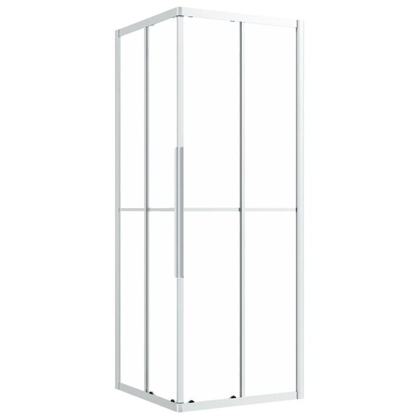 vidaXL brusekabine 80x80x180 cm matteret sikkerhedsglas