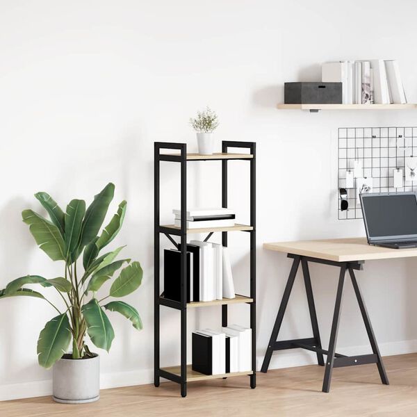 vidaXL Bogreol Sonoma eg 40 x 30 x 119 cm Konstrueret tr&aelig;