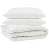 vidaXL Dyne med pude 3 stk. Hvid Mikrofiber