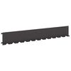 vidaXL Pl&aelig;nekant 20 stk. 102 x 15 x 4 cm St&aring;l Sort