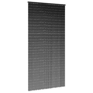 vidaXL insektgardin til d&oslash;ren 90x220 cm bambus m&oslash;rkegr&aring;