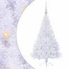 vidaXL Kunstigt juletr&aelig; med 150 LED'er Hvid 120 cm PVC og St&aring;l