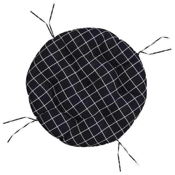 vidaXL rund hynde &Oslash;60x11 cm oxfordstof ternet sort