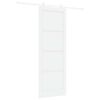 vidaXL Skyded&oslash;r Hvid 83 x 232 cm Massivt fyrretr&aelig;