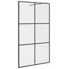 vidaXL brusev&aelig;g 115x195 cm klart sikkerhedsglas sort