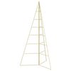 vidaXL Metal juletr&aelig; KUOPIO 140 cm St&aring;l Guld