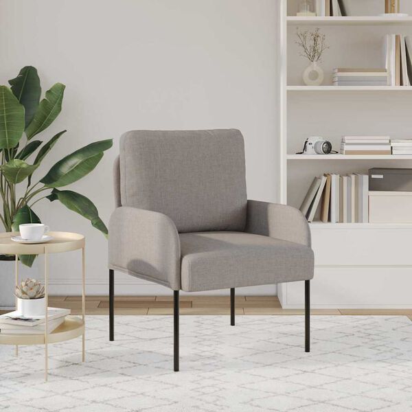 vidaXL Sofaer med pude 55cm Gr&aring;brun Krydsfin&eacute;r