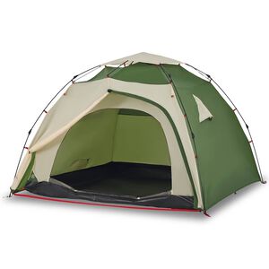 vidaXL 4-personers campingtelt quick-release gr&oslash;n