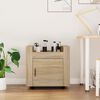 vidaXL kontorvogn 60x45x60 cm konstrueret træ sonoma-eg