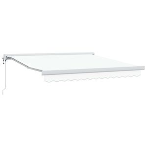 vidaXL Udtr&aelig;kkelig markise Hvid 300 x 250 x 165 cm Stof og Metal