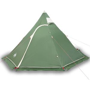 vidaXL 5-personers campingtelt vandt&aelig;t gr&oslash;n