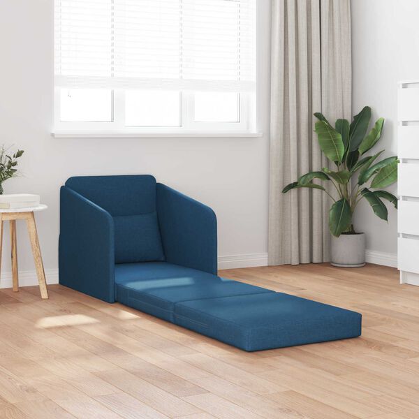 vidaXL Sovesofa 60cm Bl&aring; Stof