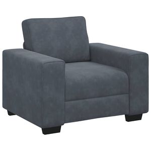 vidaXL sofastol 100x77x82 cm fl&oslash;jl m&oslash;rkegr&aring;