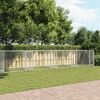 vidaXL hundegård med låger 12x2x1,5 m galvaniseret stål grå
