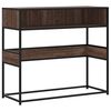 vidaXL konsolbord 90x35x80 cm konstrueret tr&aelig; brun egetr&aelig;sfarve