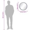 vidaXL vægspejl 50 cm hærdet glas