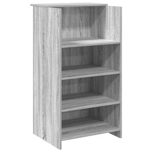 vidaXL receptionsskranke gr&aring; sonoma 55x50x103,5 cm konstrueret tr&aelig;