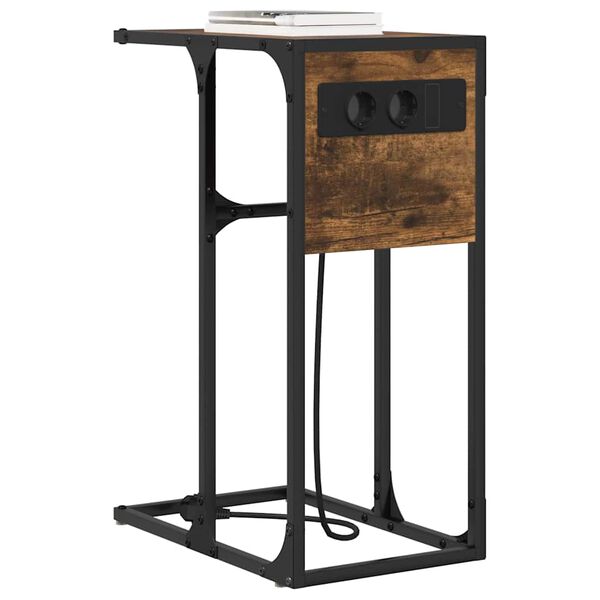 vidaXL Natskab R&oslash;get eg 41,5 x 26 x 60,5 cm Konstrueret tr&aelig;