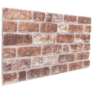 vidaXL V&aelig;gpaneler 10 stk. 100 x 50 cm Brun EPS Skum