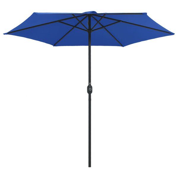 vidaXL haveparasol med aluminiumstang 270x246 cm azurbl&aring;