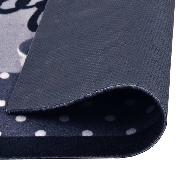 vidaXL vaskbar køkkenmåtte 60x180 cm kaffetryk blå