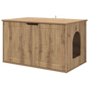 vidaXL Kat Hus Artisan eg 85 x 55 x 50,5 cm Konstrueret tr&aelig;