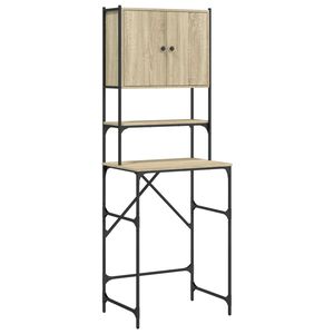vidaXL vaskemaskineskab 68x48,5x194 cm sonoma-eg