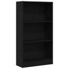 vidaXL bogreol 60x24x109 cm konstrueret tr&aelig; sort egetr&aelig;sfarve