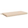 vidaXL B&aelig;nkpude SOEST 100% polyester Cremefarvet 80 x 40 x 5 cm