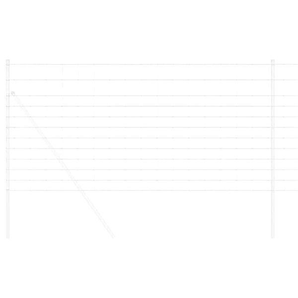 vidaXL Markhegn Sølv 50 x 1,2 m Galvaniseret stål